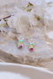 Heliophilia Silver Pendientes de Latón con Circonio Dorado